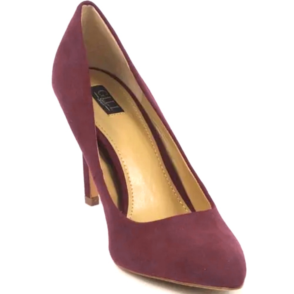 G.I.L.I. Pointed Toe Pumps Alecia Burgundy